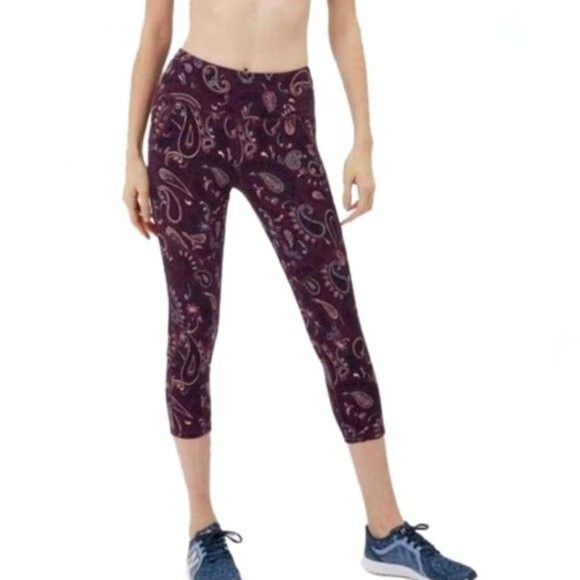 SWEATY BETTY The Power Cropped Paisley Leggings - Picture 1 of 10
